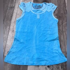 2000s Y2k Miss Me Blue NEW Cap Sleeve Baby Tee Lightweight Womens Large VTG
